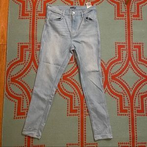 Levi’s Line 8 High Waist Skinny Jeans, light wash